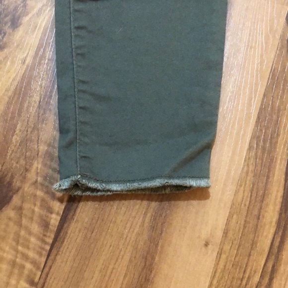 Blue Spice High Rise Cropped Raw Hem Jeans - Picture 4 of 7